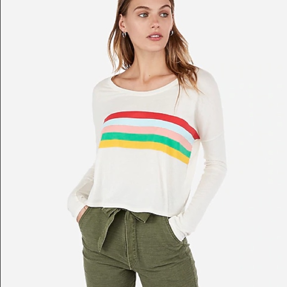 Express rainbow top